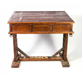 Antique Vintage Indian Hand Carved Solid Wood Console Hall Table